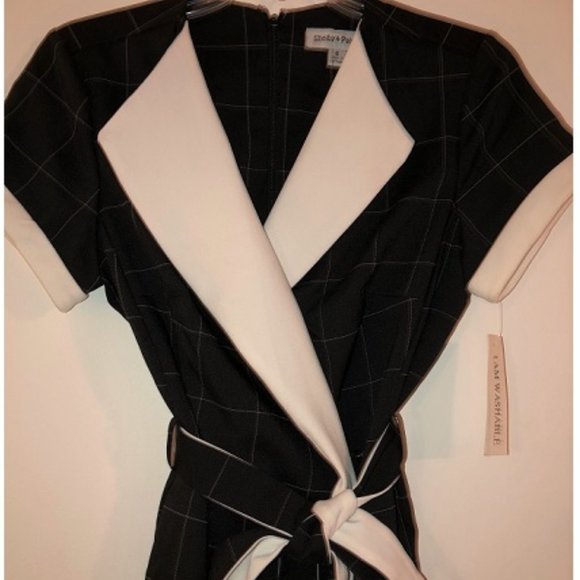 Black/White Checkered Dress - Picture 2 of 5